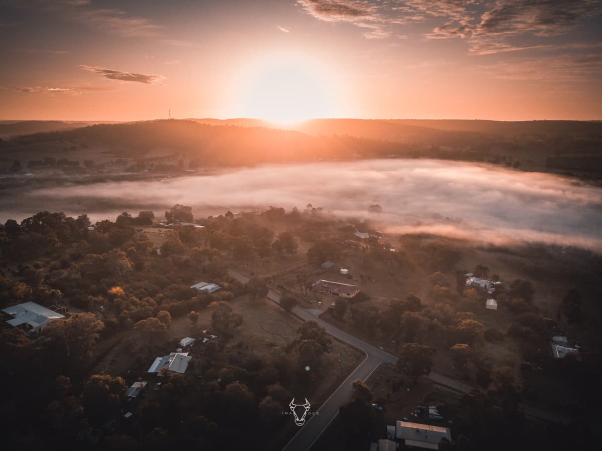 Valley views at farm stay near Perth